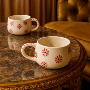Customizable Ceramic Mugs Set Of 2