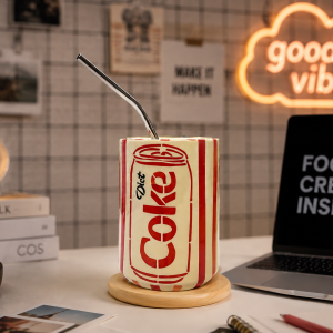 Diet Coke Inspired Ceramic Tumbler
