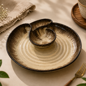3-in-1 Ceramic Snack Platter